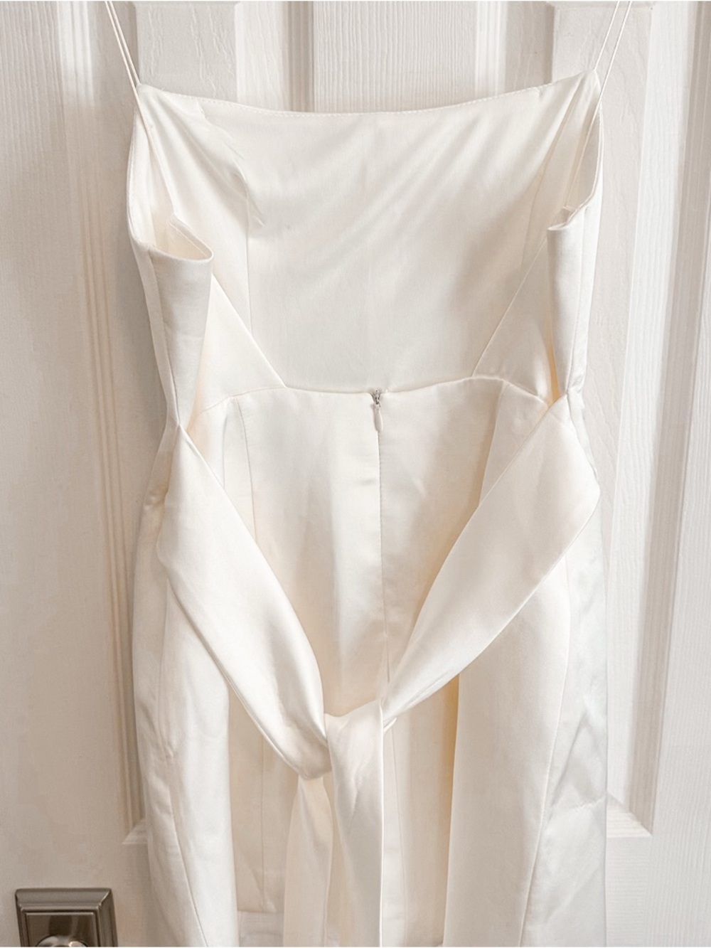 NWT Zara Bow Back White Dress - Picture 11 of 16